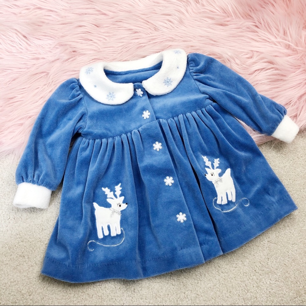 rebecca raggs reindeer jacket dress